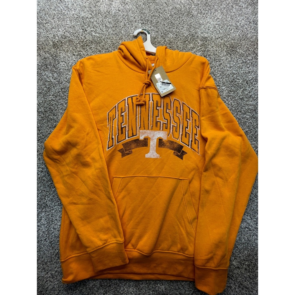 Rivalry Threads Tennessee Volunteers Hoodie Men M Orange NEW Distressed Graphic